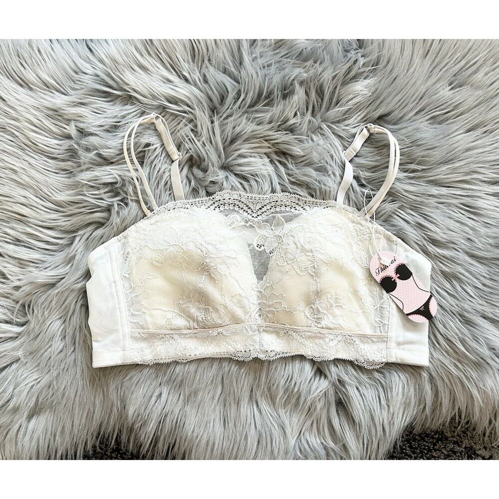Women's Strapless Non-Slip Multi-wear Bra Size 38B White (MSRP $69.99)